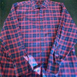 UNTUCKit Red and Black Checkered Shirt